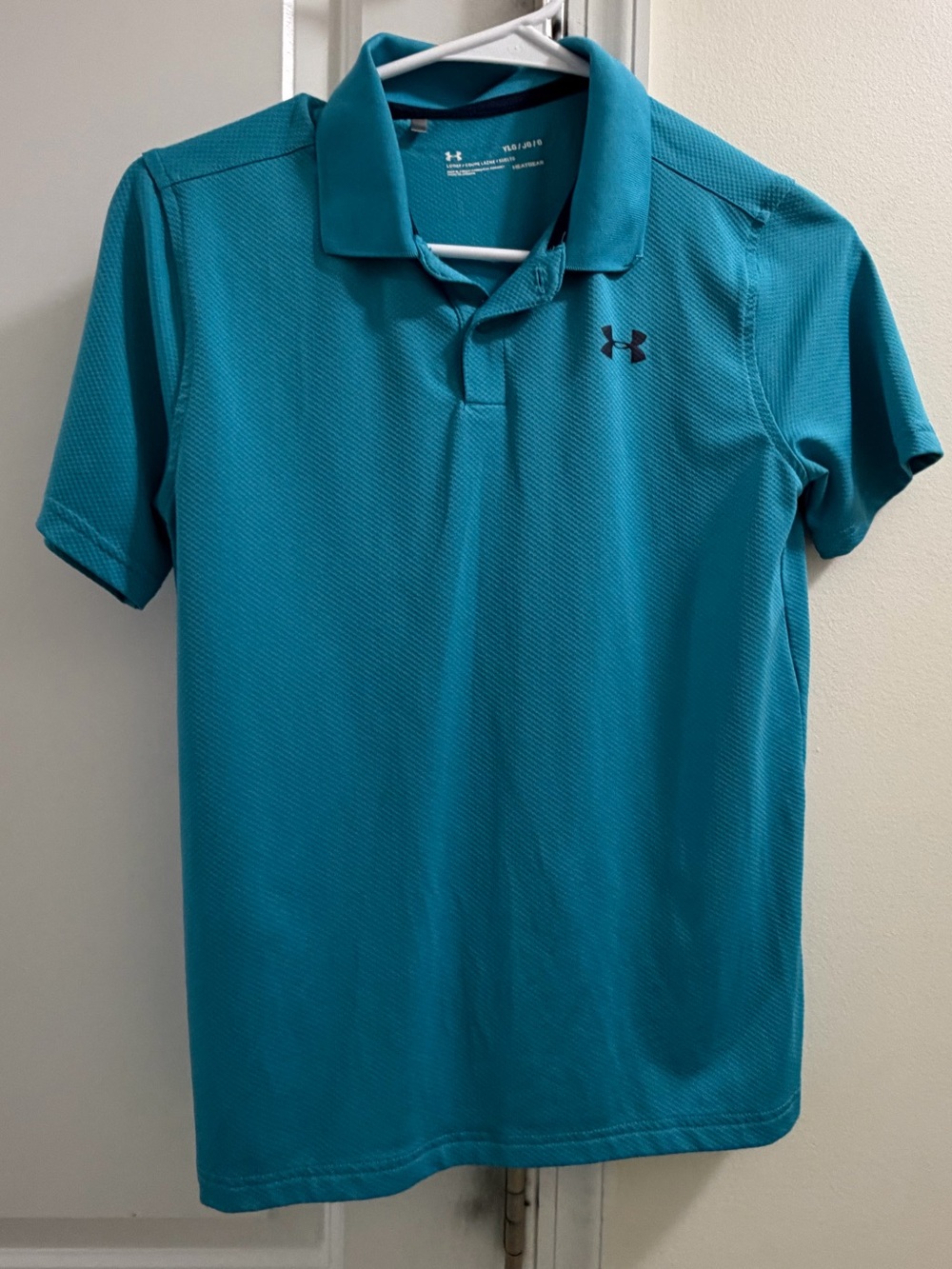 Under Armour Youth Teal Blue Performance Polo